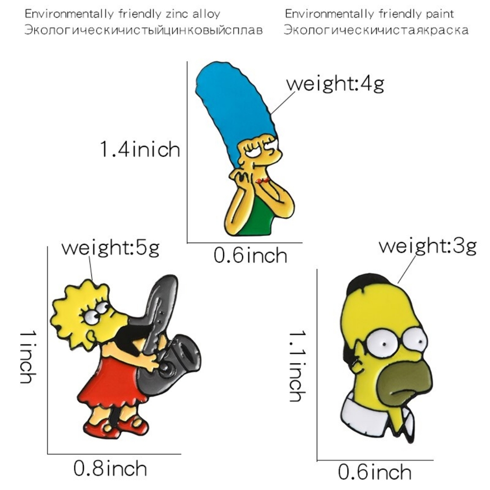 The Simpsons Pin Set - Picture 2 of 5